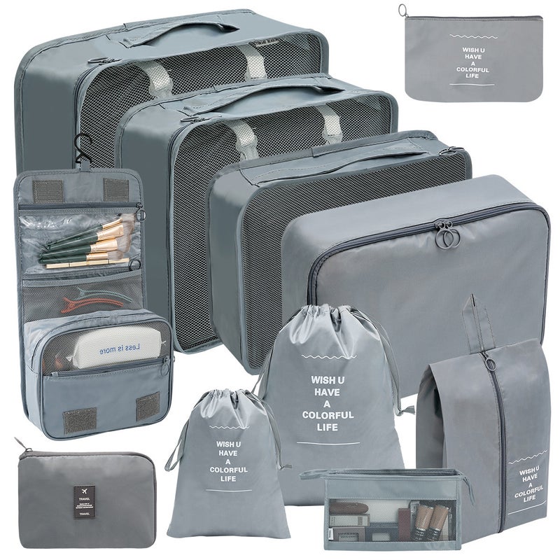 Travel Storage Bag Set Digital Toiletry Cosmetics Packaging Storage Bag Clothes Shoes Luggage Travel Bag - Image 4